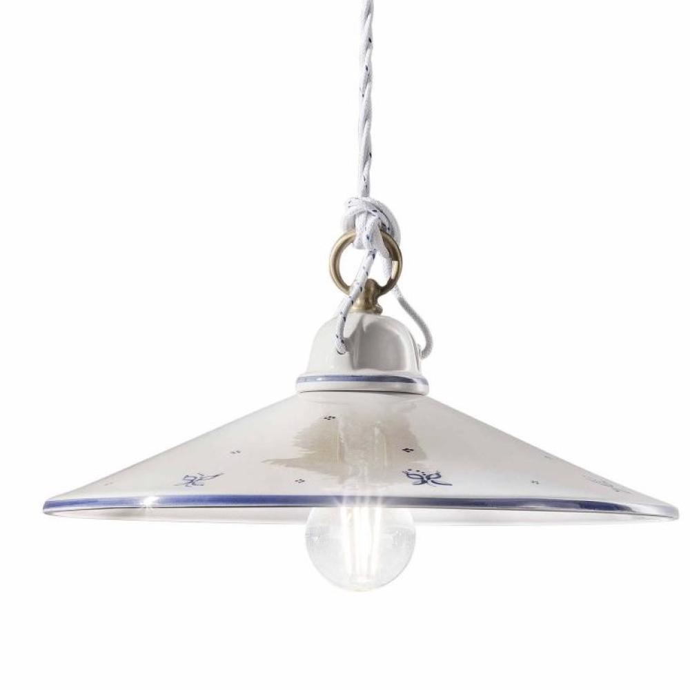 mediterran kezzel festett fuggesztek lampa klasszikus elegans polgari konyha nappali lampa ferroluce asti lampak oalsz videki mintas kek.jpg